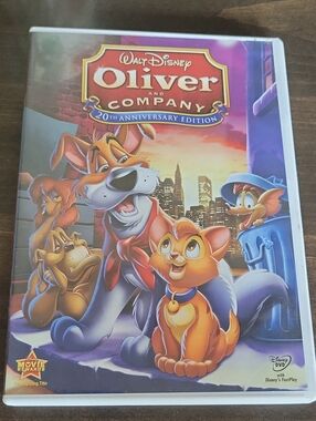 Disney Oliver and Company DVD - Orange and Purple Cover